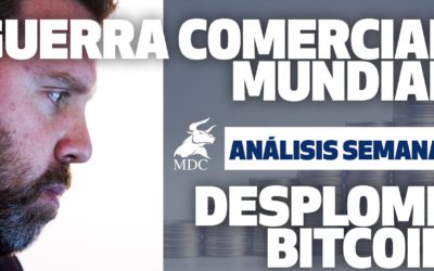 Guerra comercial mundial desplome del Bitcoin