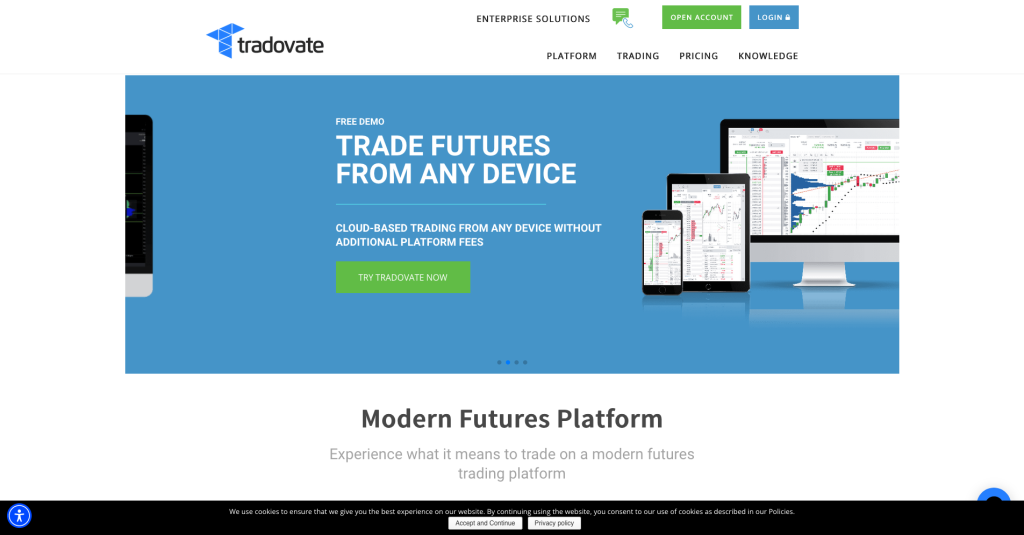 Plataformas de trading para principiantes: Tradovate