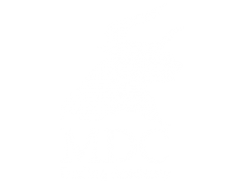 Logo MDC Trading Academy en color blanco