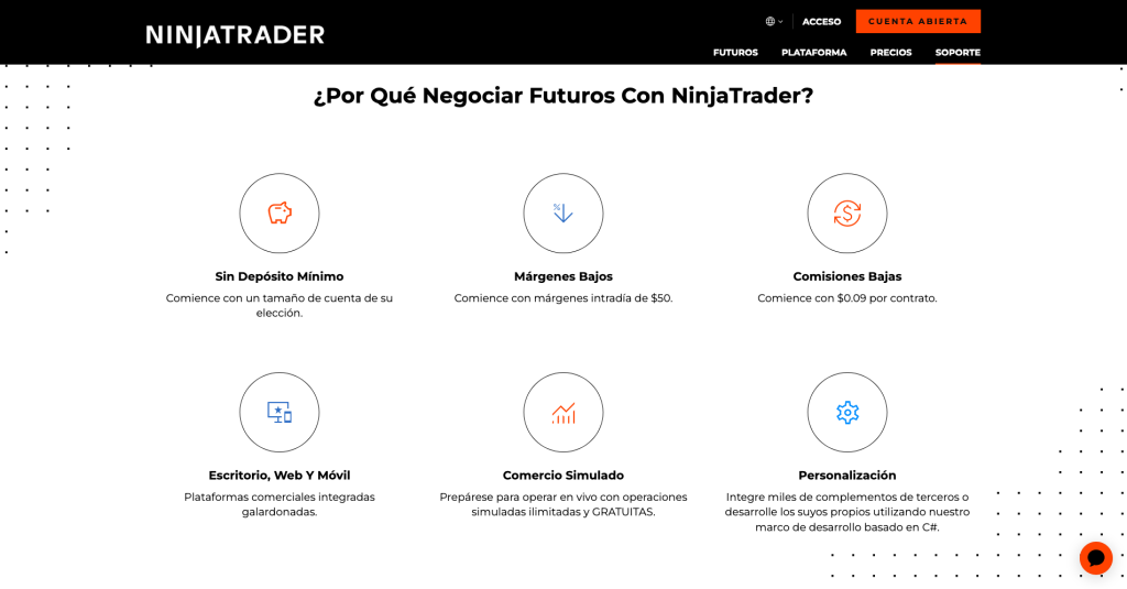 Comisiones en el trading de futuros en Ninja Trader. 