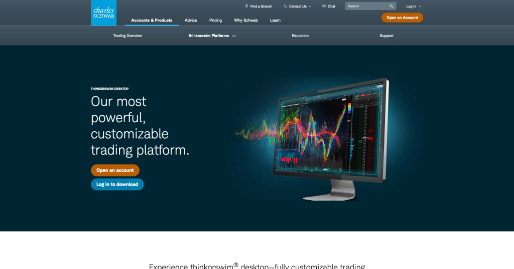 Charles Schwab (antes Thinkorswim): 5 Plataformas de trading de futuros para argentinos 